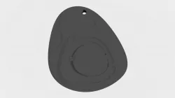 Fire Slime Key Ring
