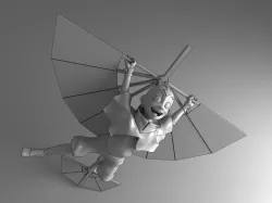 Flying AANG The Last Airbender with Glider