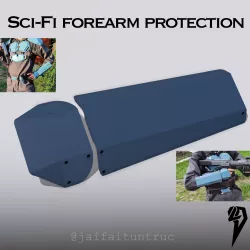 Forearm/hand protection for Science Fiction/Cyberpunk armor