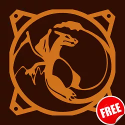 FREE!!! - POKEMON / CHARIZARD FAN COVER 120 MM