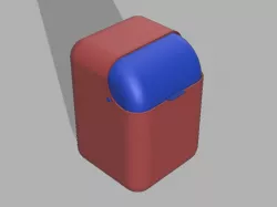 Garbage garbage can with lid