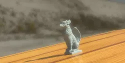 gargoyle faucet keychain