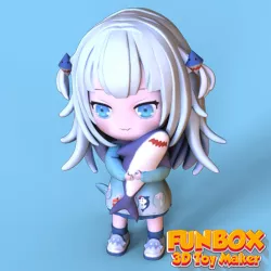 Gawr Gura With shark chibi