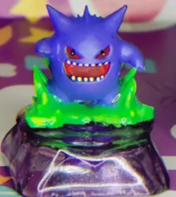 Gengar keycap crystal