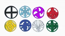 Genshin Impact Sigils/Elements Cookie Cutters! / Genshin Impact Sigils/Elements Cookie Cutters!
