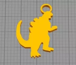 godzilla keychains