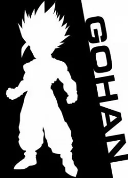 gohan dragon ball stencil