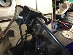 GOPRO support for motorcycle bubble