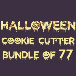 Halloween cookie cutter bundle of 77