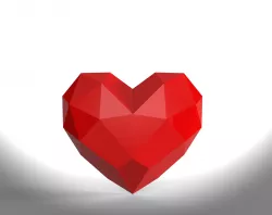 heart low poly