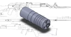 Hexagon Silencer - Kizuna Works model (M24x1,5RH/M14x1LH)