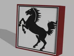 Horse led lamp