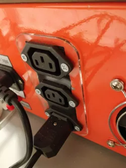 IEC C-13 panel mount holder