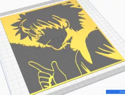Killua (Kirua) Zoldick by Hunter X Hunter stencil 2D