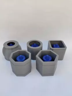 KIT 5 POT MOULDS