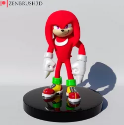 knuckles Sonic 3D PRINTING MODEL STL