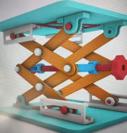 Lab adjustable shelf azimuth regulation printing (also useful for laser engraver focus):