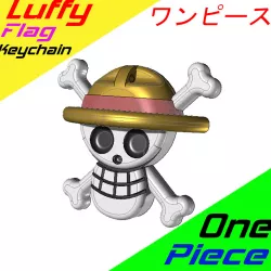 Luffy Flag Keychain - One Piece