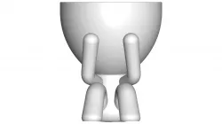 MACETA FLORERO ROBERT PLANT - POT GLASS ROBERT SABIOS NO VE - THE POT GLASS ROBERT SABIOS DOES NOT SEE