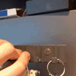 Magnetic hook for fridge or other key holder