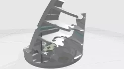 -MBS01F-AM Mecha Battle Scene 01 Building Aftermath 3D print model files
