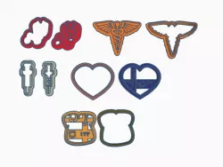 medical cookie cutters medicine nurse nurse doctor nurse doctor cookie cutters