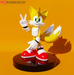 Miles Tails - Sonic 3D PRINTING MODEL STL