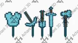 Minecraft Cake Topper