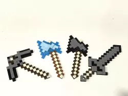 minecraft tools Keychains