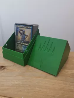 MTG 60+sideboard Double sleeved DECK CUBED BOX Planeswalker Symbol