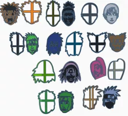 Naruto Cookie Cutter Pack / Pack of Naruto Cookie Cutters!