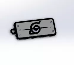 NARUTO KEY CHAIN BANDANA ITACHI AND OROCHIMARU