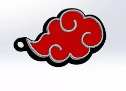 NARUTO KEYCHAIN Akatsuki Logo