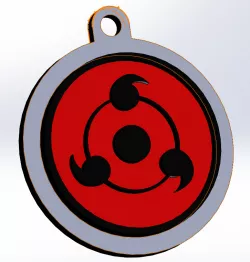 NARUTO KEYCHAIN ALL SHARINGANS