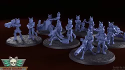 Neko Guard - Heavy Weapon Teams Upgrade Kit