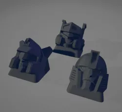 New pack 3 Keycaps transformers: blaster, jazz and mirage