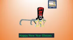 New Year Eveglasses Happy New Year Sunglasses Novelty Party Eyeglasses for New Year Party
