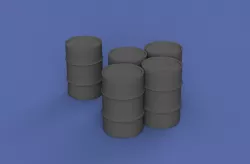 O, HO, N scale Oil Barrels