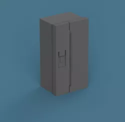 O, HO, N scale refrigerator