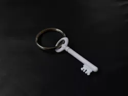 Old Key Keychain