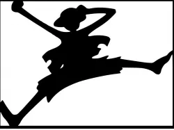 One Piece Luffy Silhouette