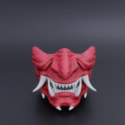 The Dragon Oni Mask 3D File 