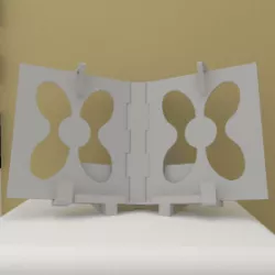 Open bed and table book holder
