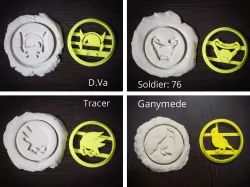 Overwatch - Set of cookie cutters