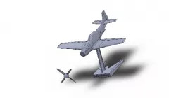 P-51 D Mustang airplane, assemblable