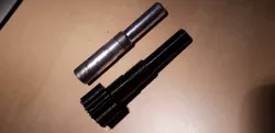 Piston block - with knurl