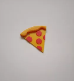 Pizza keychain