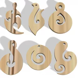 POLYMER CLAY CUTTERS TRIVIAL SHAPES X6 DESIGNS