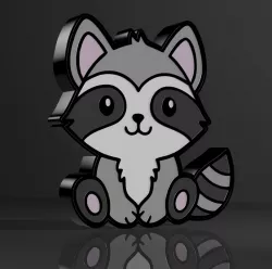 Raccoon Lamp V2