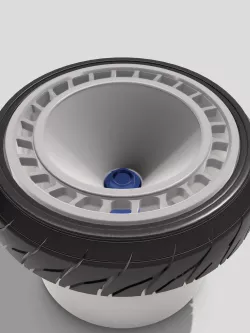 Rally Fans Wheel N Tire set 3 offsets with Centrelock Hub